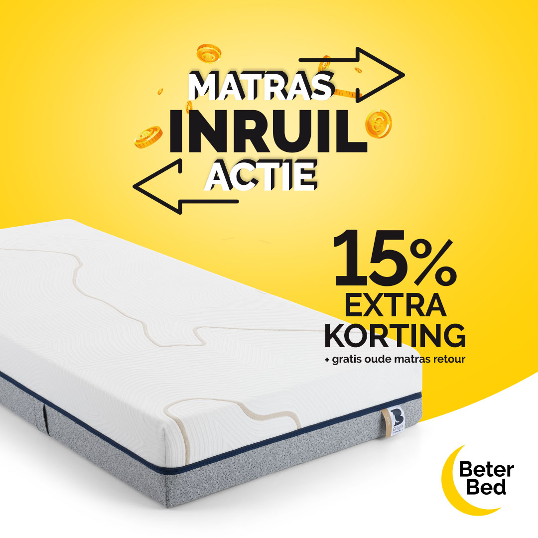 15% GRATIS OUDE MATRAS RETOUR